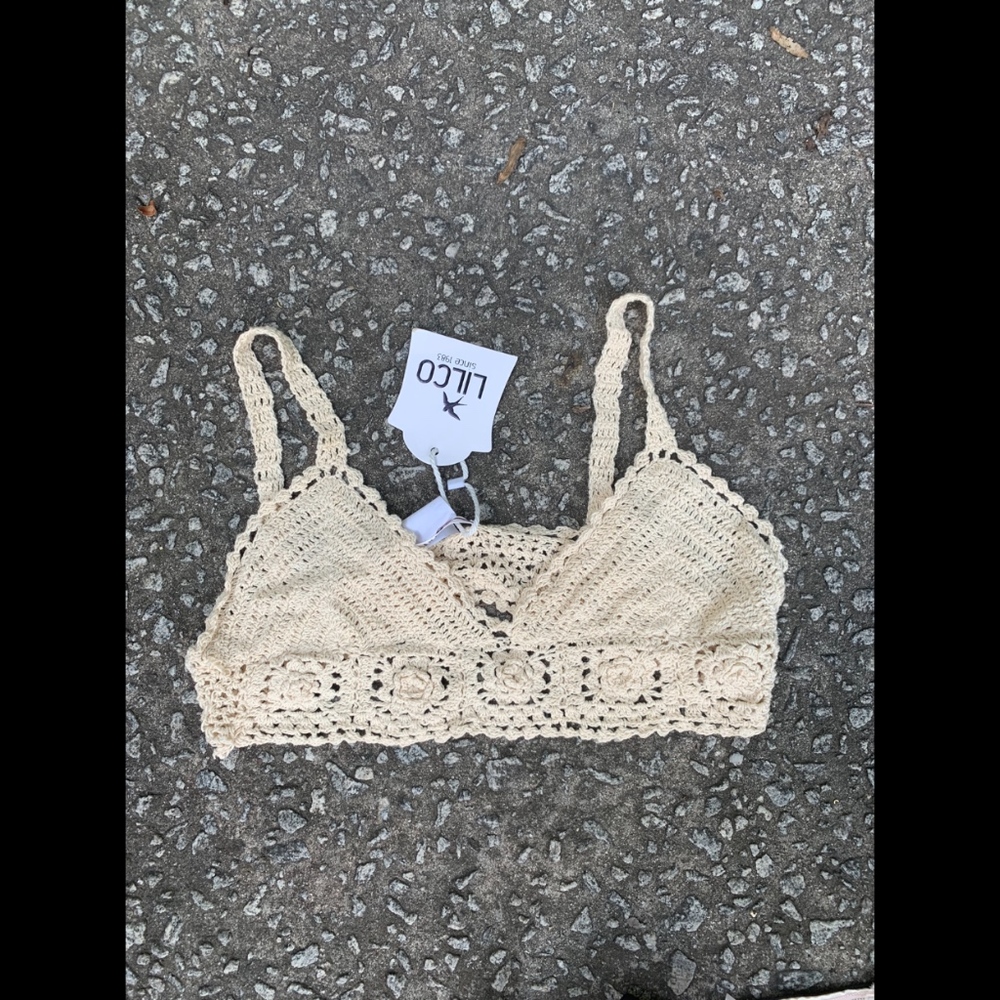 Ivory Crotchet Bralette